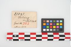 Etikett zu Eisengriffangelmesser (NHMW-PRAE-025843)